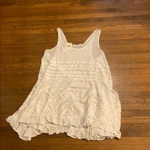Free people white short dress new